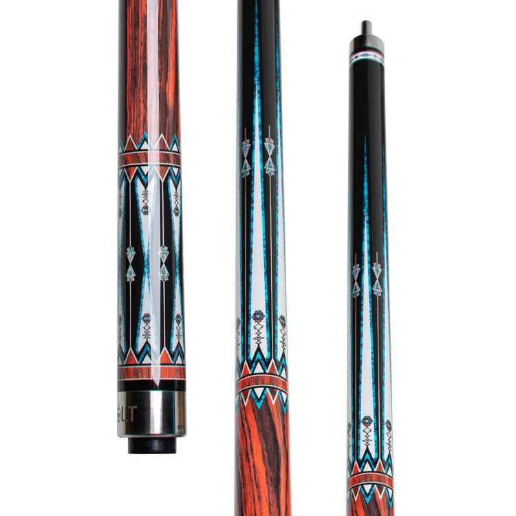Y22-37 | 2pcs. Bolt Kamui Black Tip Cue