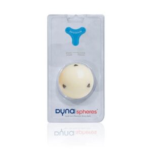 Dynaspheres Rhodium 572 Cue Ball Six Black Triangles